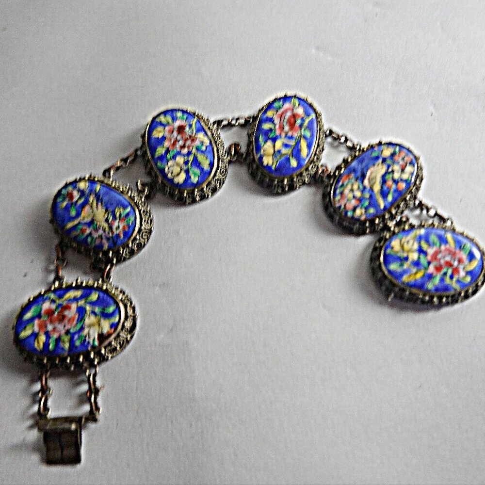 Antique  wide Chinese Export bracelet